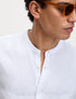 Marks & Spencer "Pure Linen Grandad Collar Shirt"
